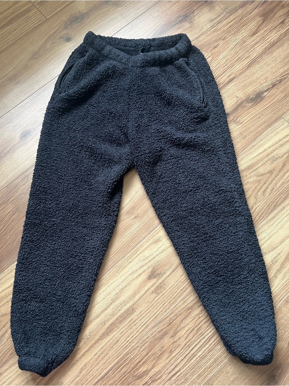 SKIMS Cozy Knit Jogger Pants Onyx Black Boucle Lounge Sz M